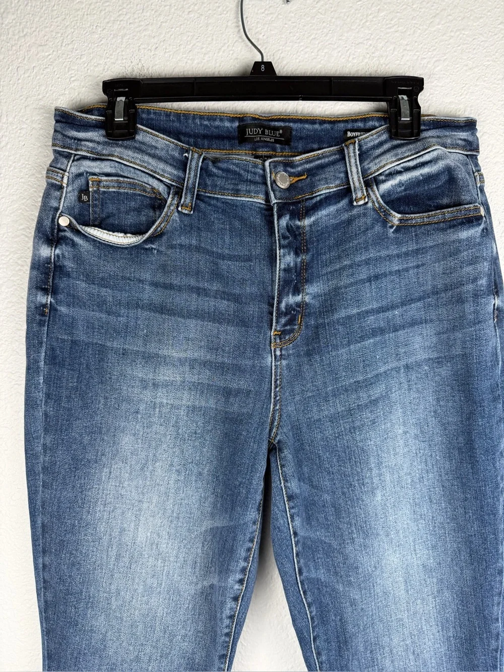 Judy Blue Boyfriend stretch denim jeans mid-to-high rise size 13/31